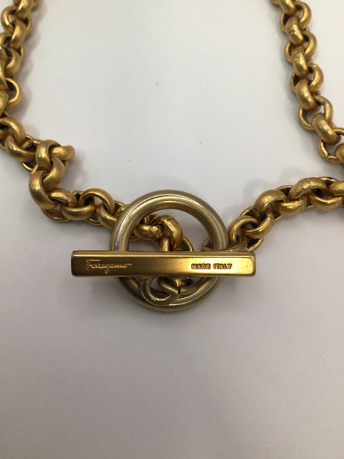 Ferragamo Birds of Paradise Charm Vintage Necklace